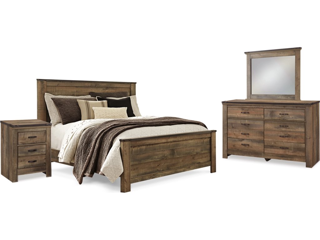 Trinell Queen Panel Bed, Dresser, Mirror and Nightstand - main image
