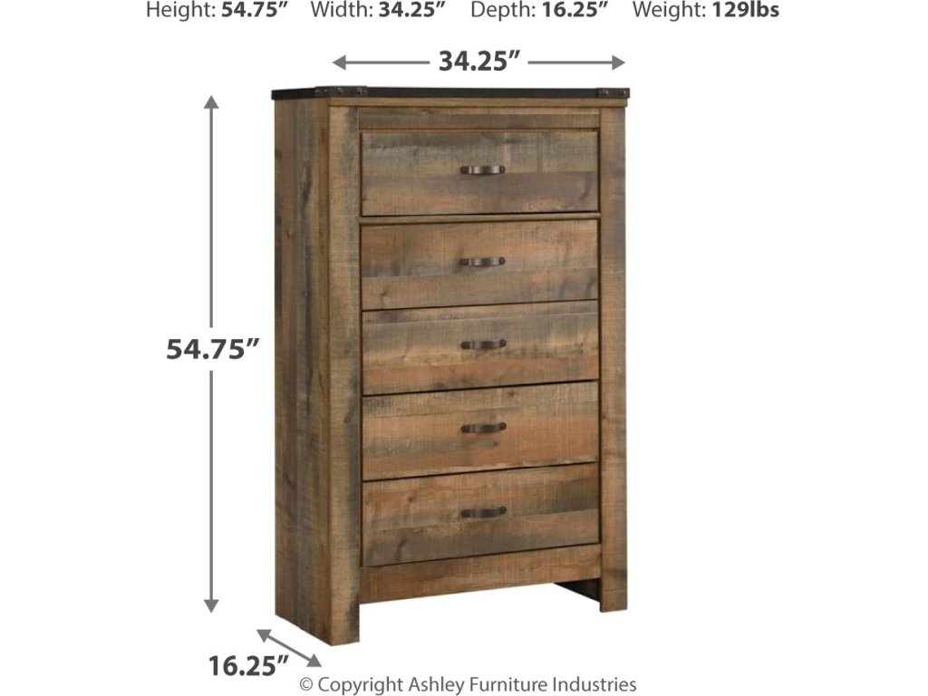 Trinell Queen Panel Bed, Chest and 2 Nightstands - image 11
