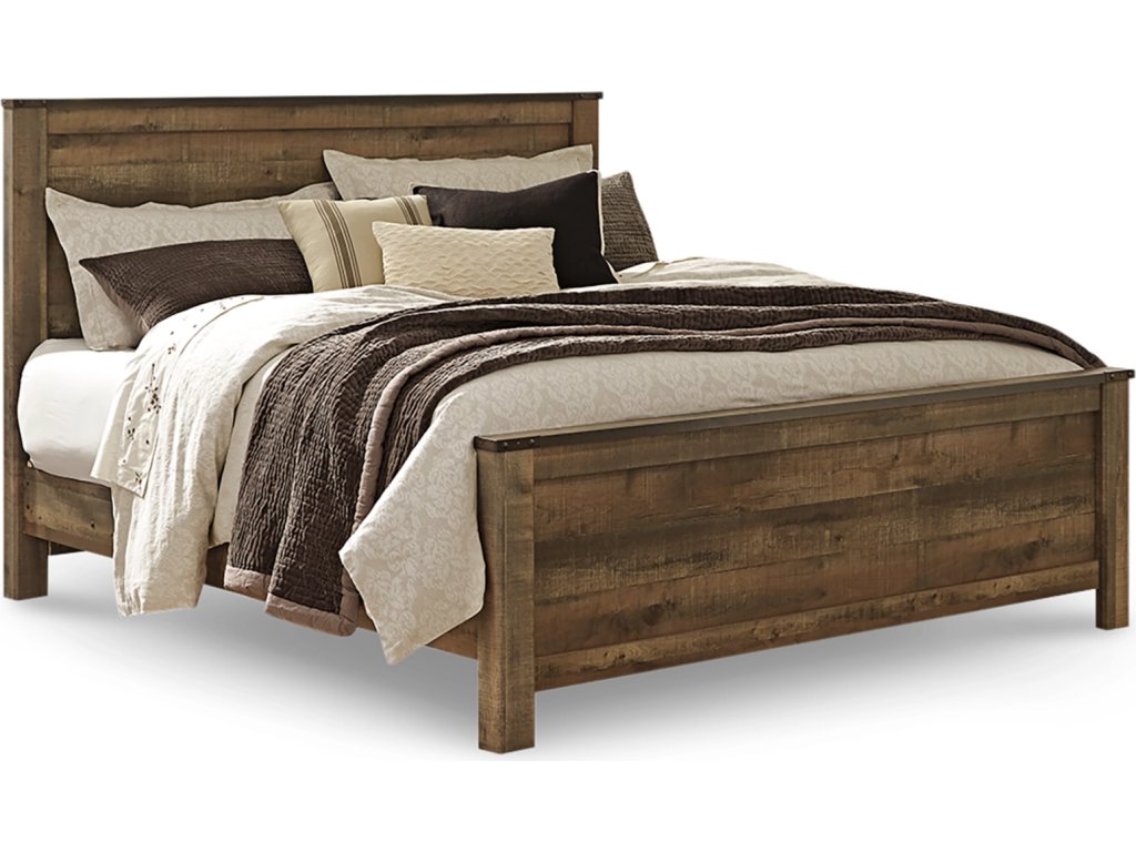 Trinell King Panel Bed. Dresser, Mirror, Chest and 2 Nightstands - image 6
