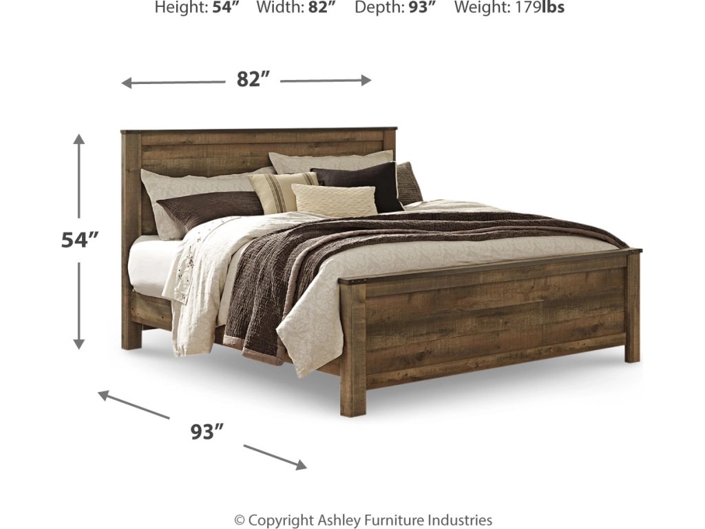 Trinell King Panel Bed. Dresser, Mirror, Chest and 2 Nightstands - image 7
