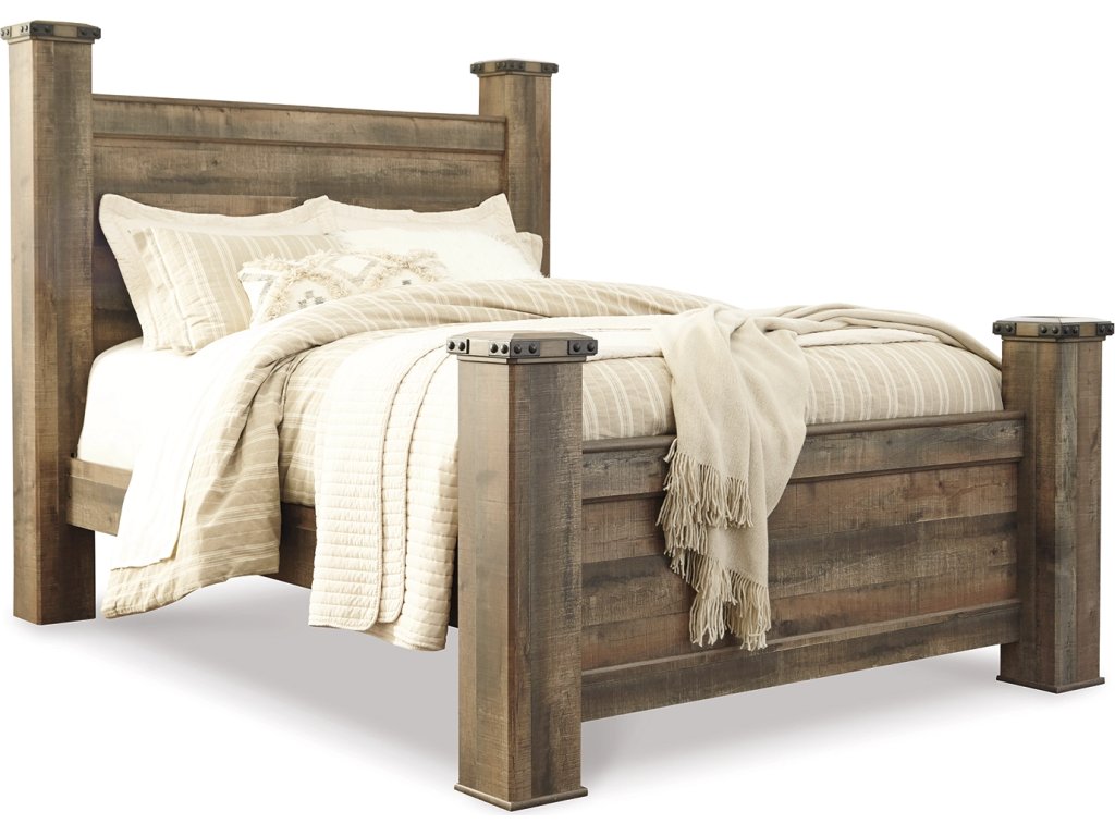 Trinell Queen Poster Bed, Dresser, Mirror, Chest and 2 Nightstands - image 3