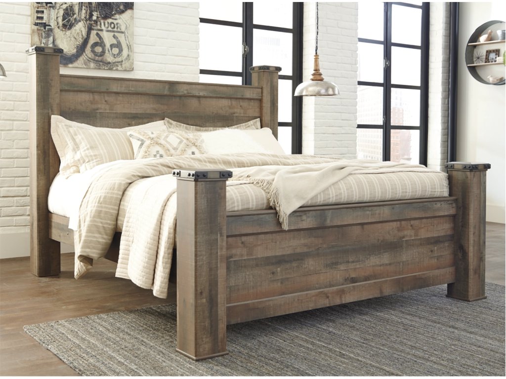 Trinell King Poster Bed - image 1