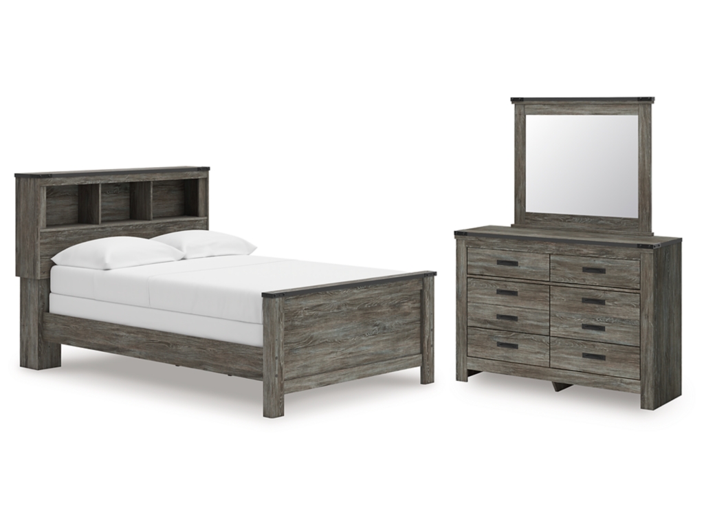 Frandern Full Bookcase Bed, Dresser and Mirror - main image