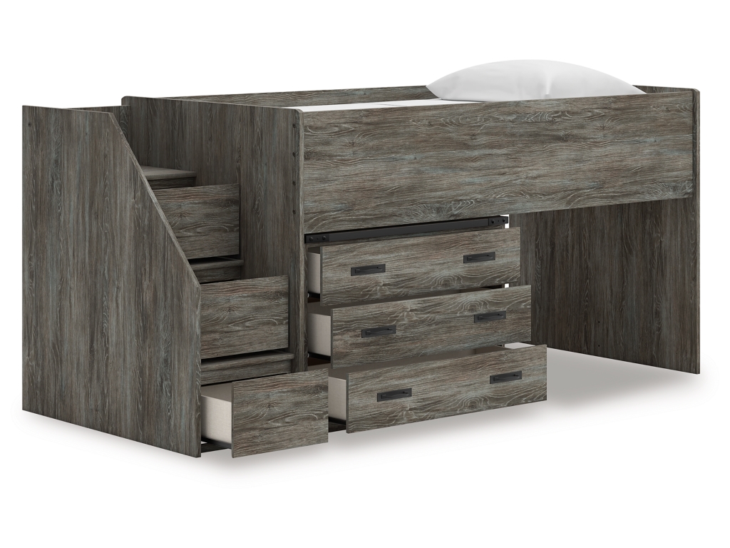 Frandern Twin Loft Bed with Drawer Storage - image 2