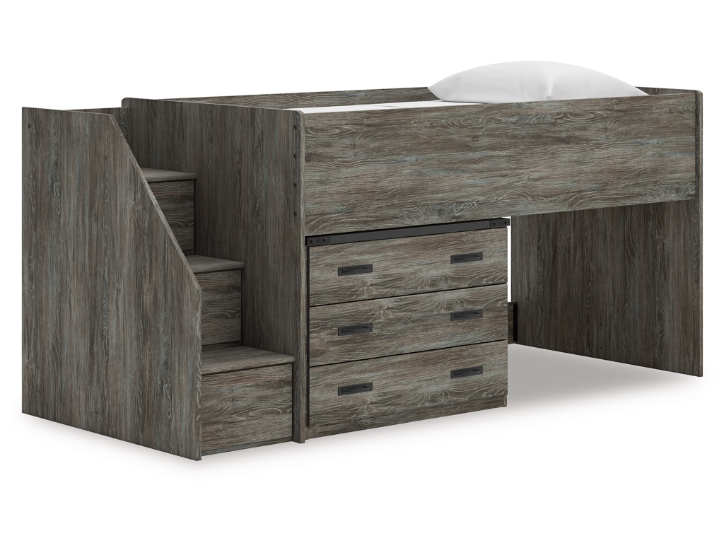 Frandern Twin Loft Bed with Drawer Storage - main image