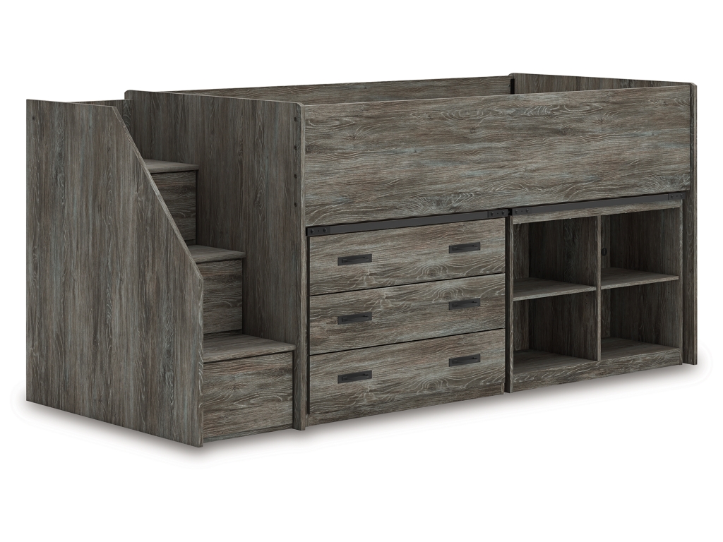 Frandern Twin Loft  Bed with Bookcase and Drawer Storage - image 2