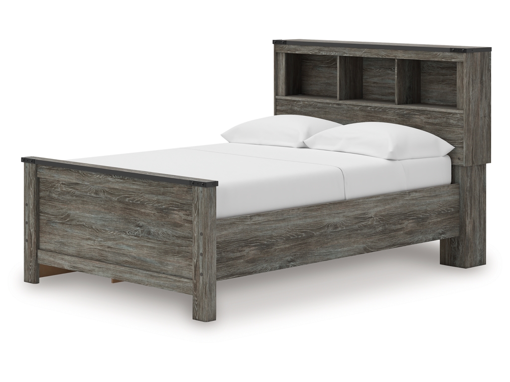 Frandern Full Bookcase Panel Bed with Storage, Dresser, Mirror and Chest - image 22