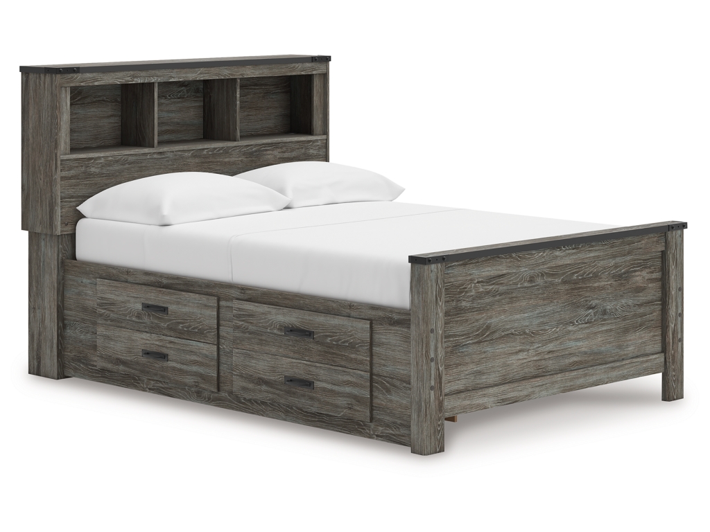 Frandern Full Bookcase Panel Bed with Storage, Dresser, Mirror and Chest - image 17