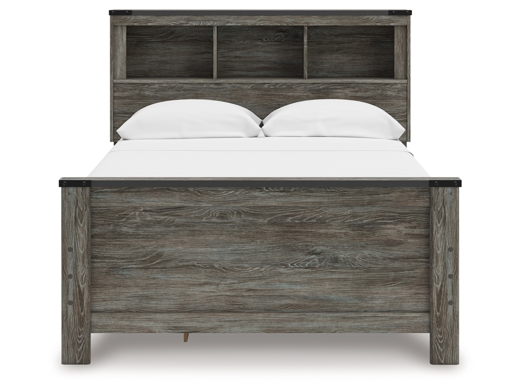 Frandern Full Bookcase Panel Bed with Storage, Dresser, Mirror and Chest - image 16