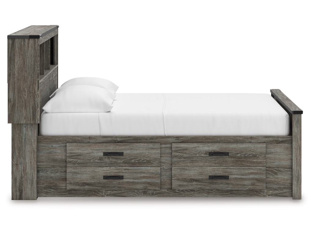 Frandern Full Bookcase Panel Bed with Storage, Dresser, Mirror and Chest - image 19