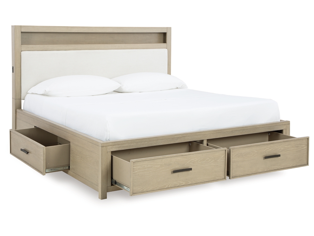 Calmoro Queen Bookcase Bed - image 4