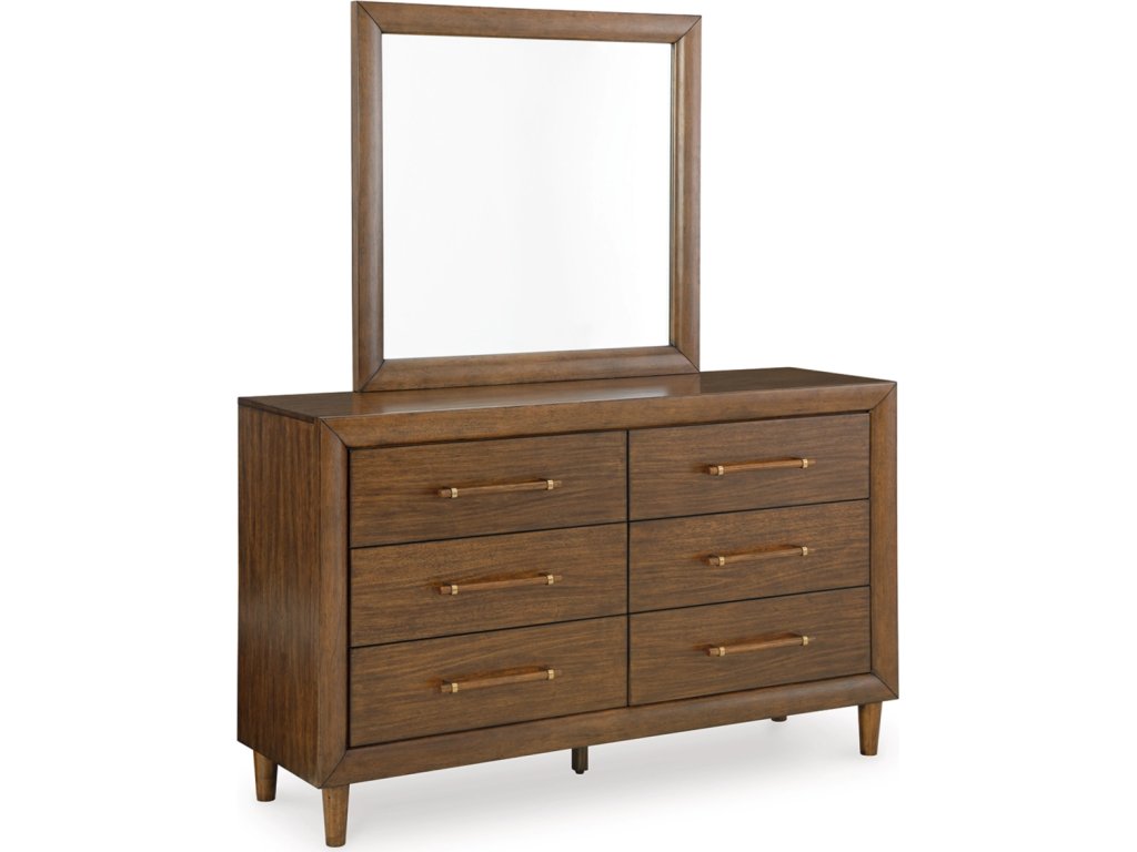 Lyncott Queen Upholstered Bed, Dresser, Mirror and 2 Nightstands - image 2