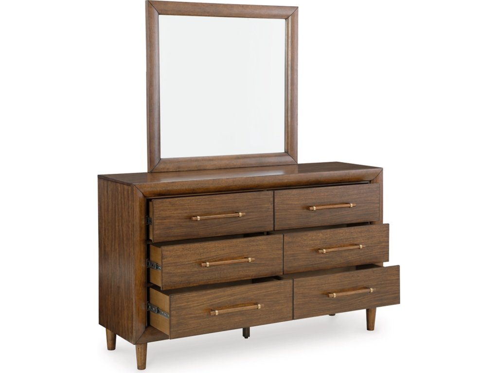 Lyncott Queen Upholstered Bed, Dresser, Mirror and 2 Nightstands - image 3
