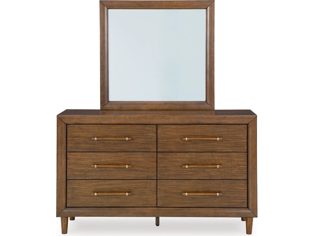 Lyncott Queen Upholstered Bed, Dresser, Mirror and 2 Nightstands - image 1
