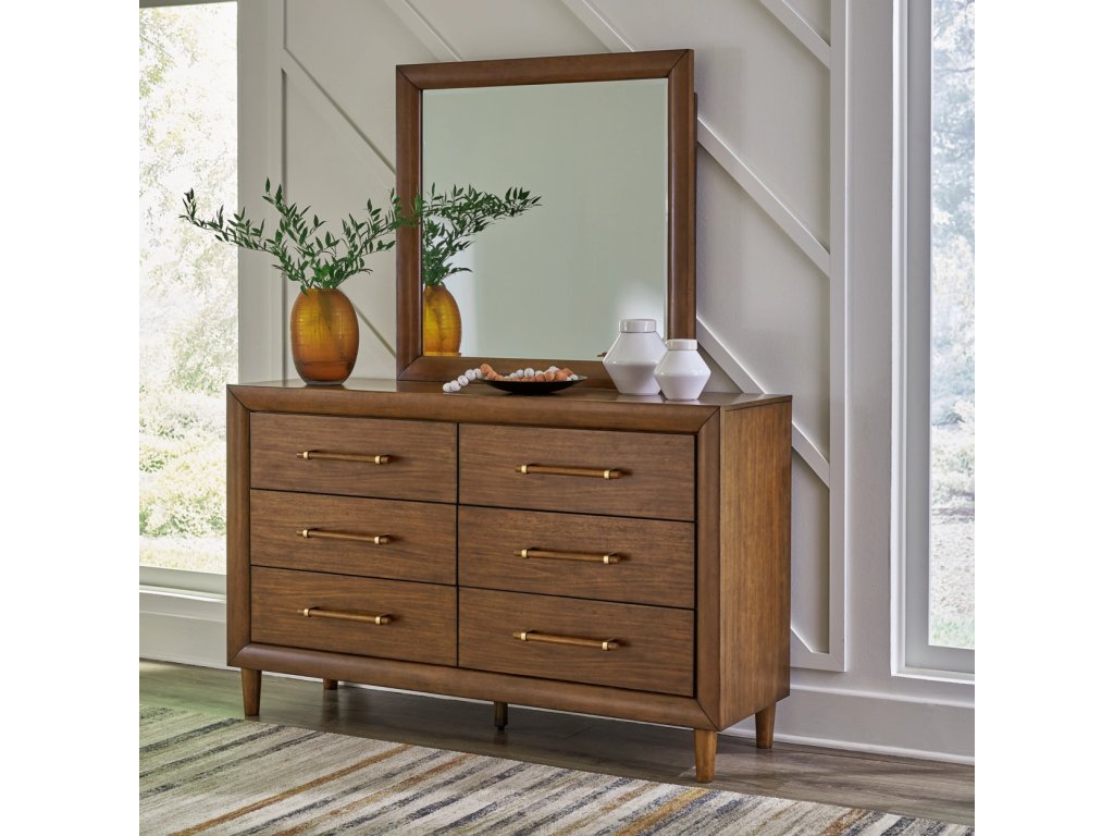 Lyncott Queen Upholstered Bed, Dresser, Mirror and 2 Nightstands - image 12