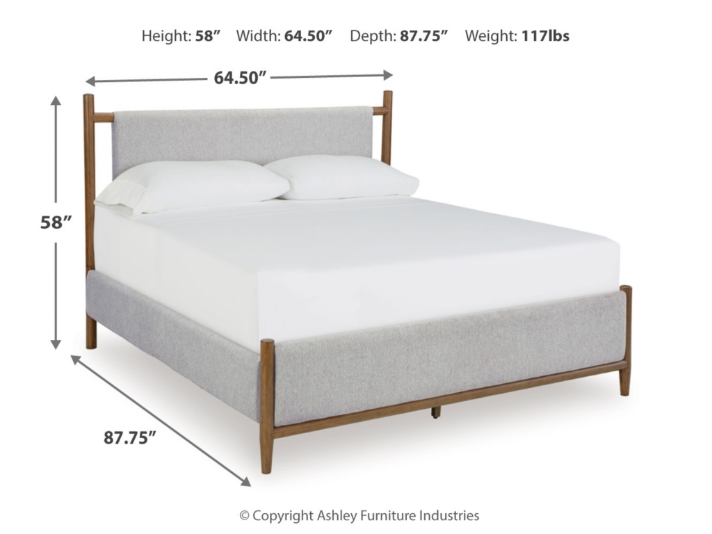 Lyncott Queen Upholstered Bed, Dresser, Mirror and 2 Nightstands - image 5