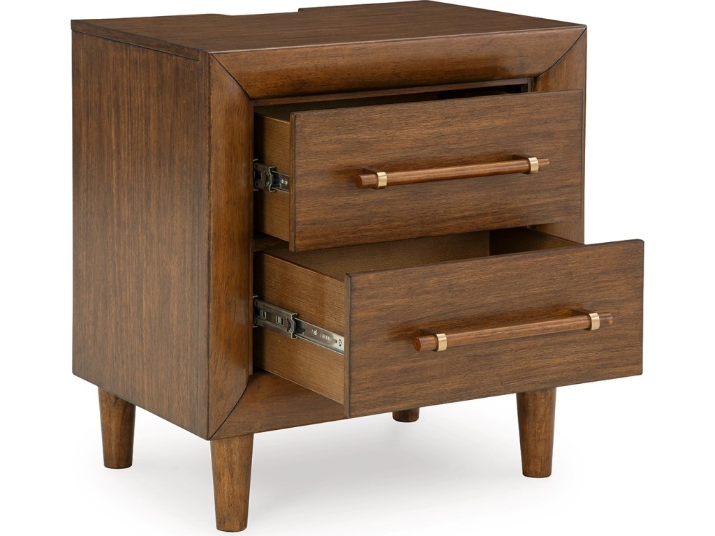 Lyncott Queen Upholstered Bed, Dresser, Mirror and 2 Nightstands - image 8