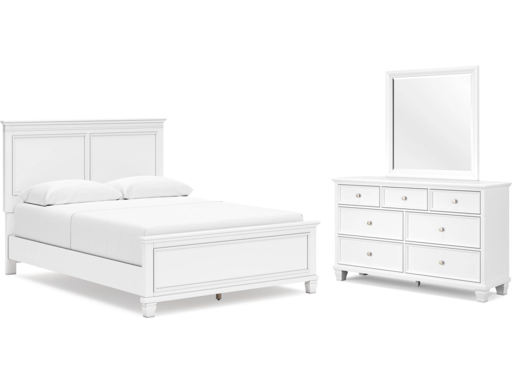 Fortman Queen Panel Bed, Dresser and Mirror - main image