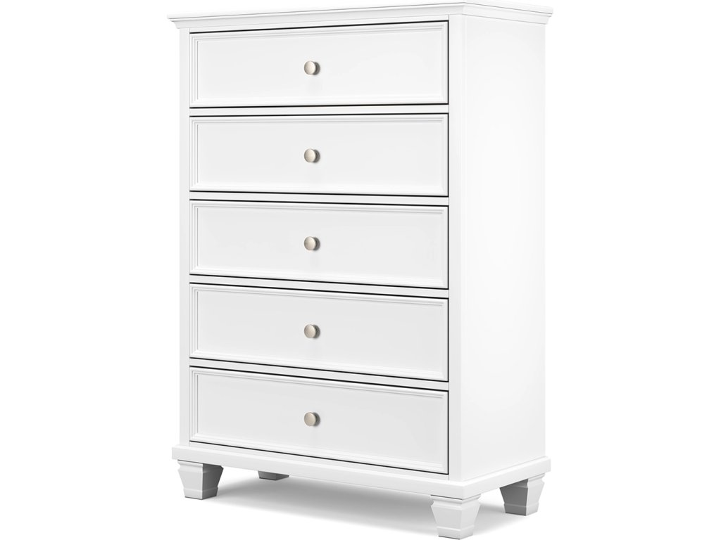 Fortman King Panel Bed, Dresser, Mirror, Chest and 2 Nightstands - image 15