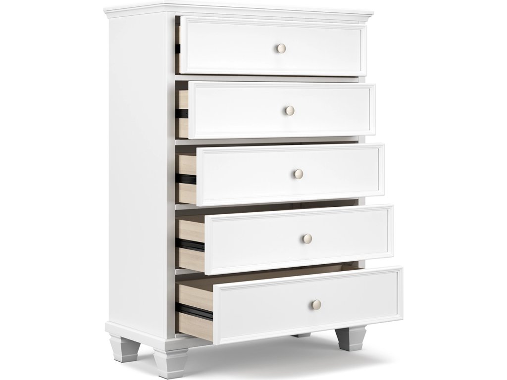 Fortman King Panel Bed, Dresser, Mirror, Chest and 2 Nightstands - image 11