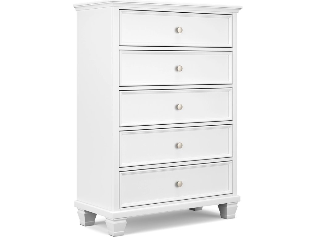 Fortman King Panel Bed, Dresser, Mirror, Chest and 2 Nightstands - image 10