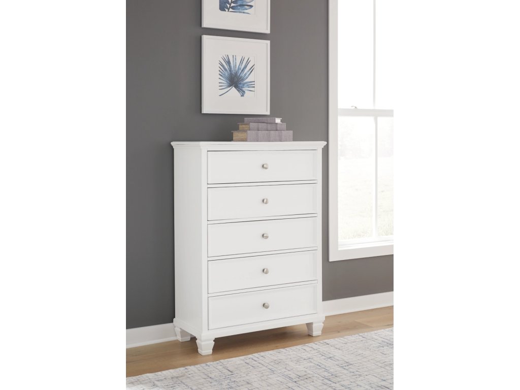 Fortman King Panel Bed, Dresser, Mirror, Chest and 2 Nightstands - image 35