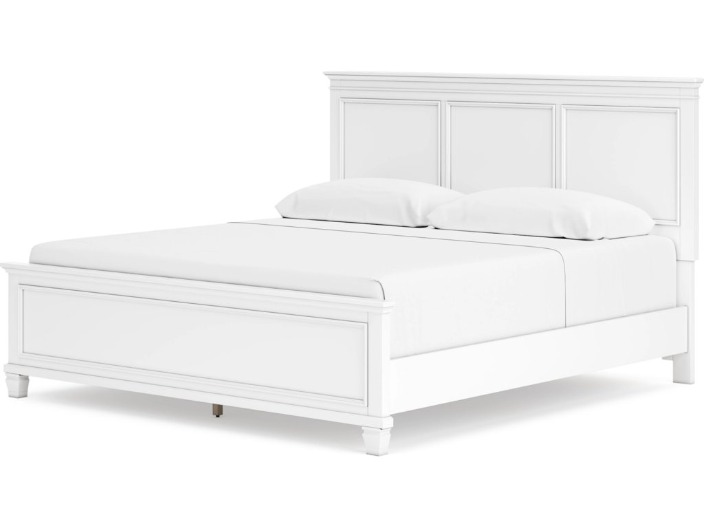 Fortman King Panel Bed, Dresser, Mirror, Chest and 2 Nightstands - image 23
