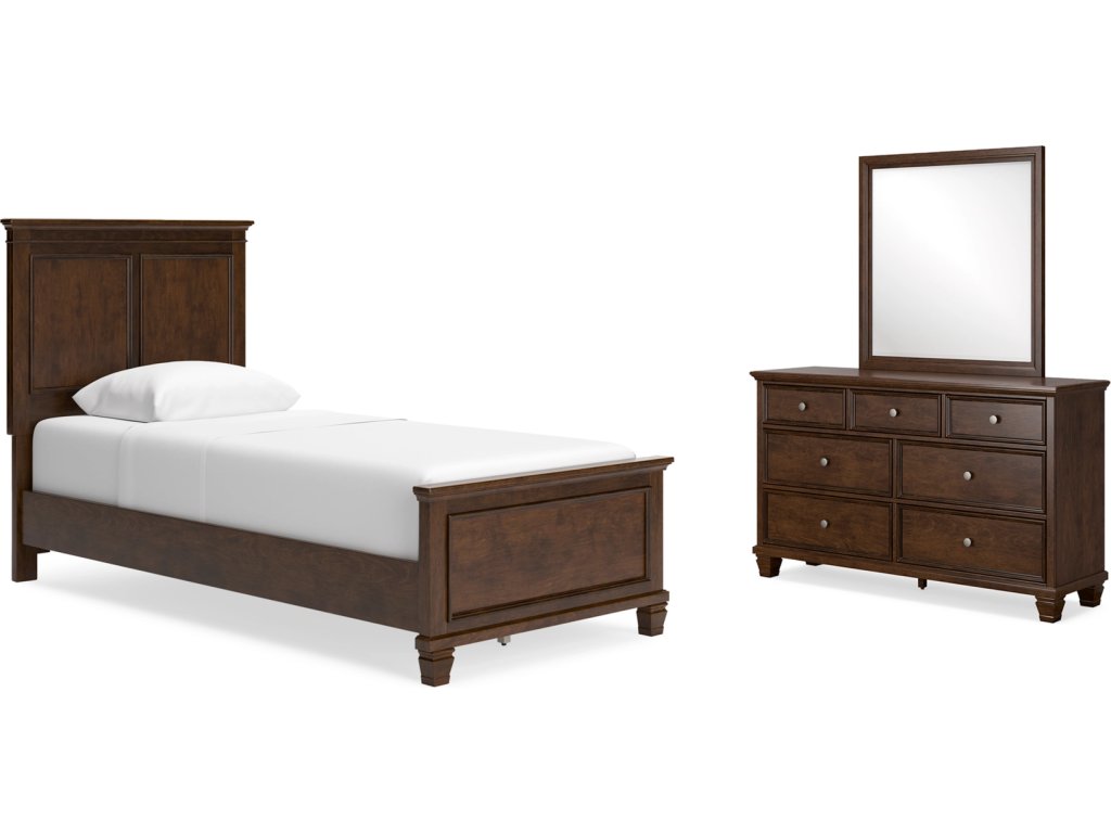 Danabrin Twin Panel Bed, Dresser and Mirror - main image