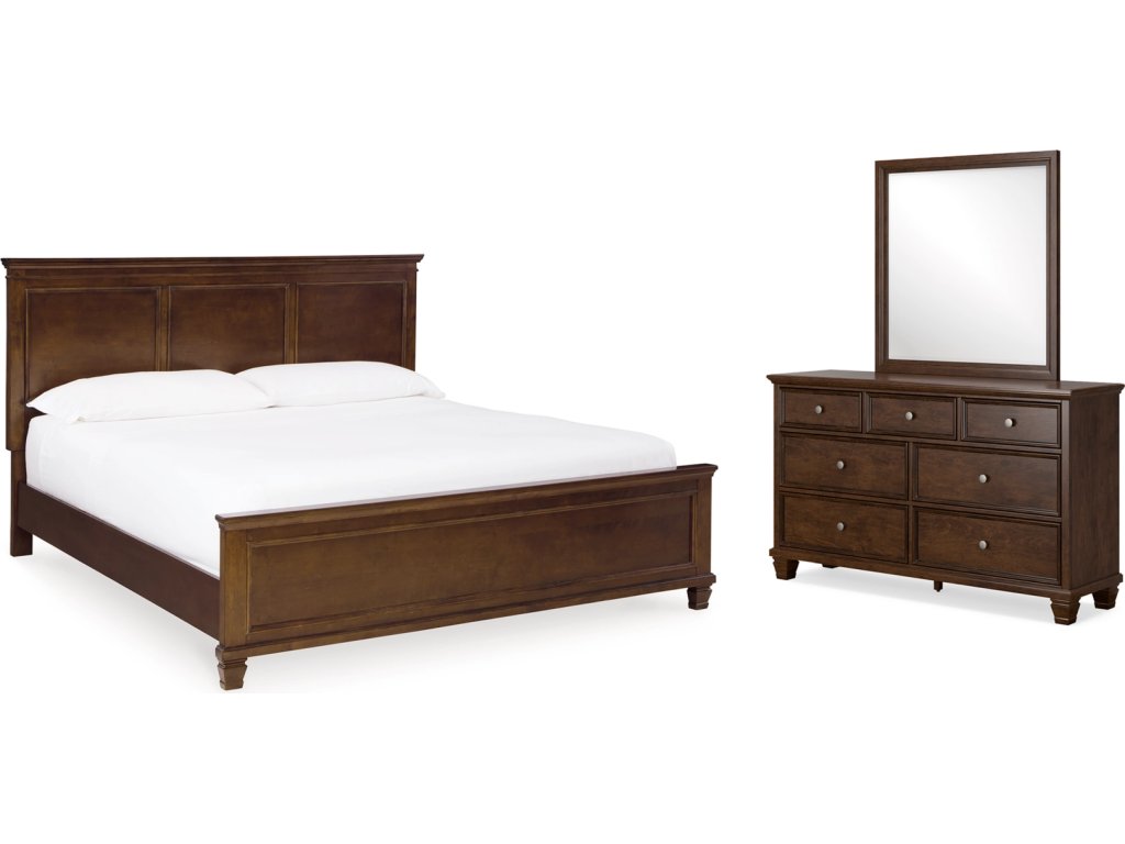 Danabrin King Panel Bed, Dresser and Mirror - main image
