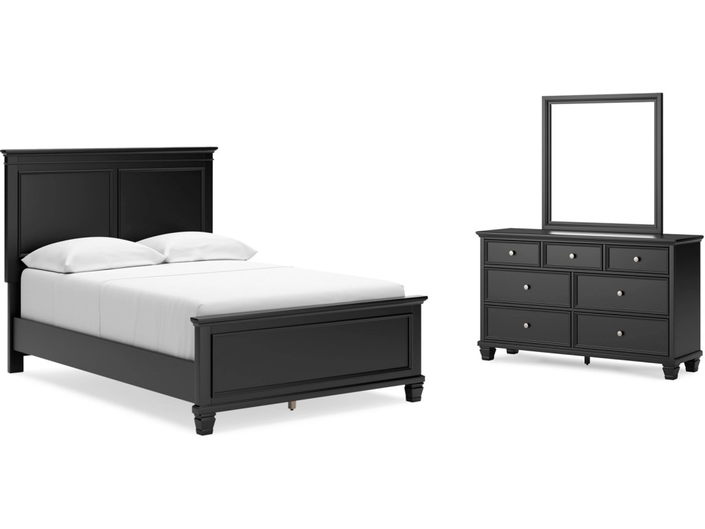 Lanolee Full Panel Bed, Dresser and Mirror - main image