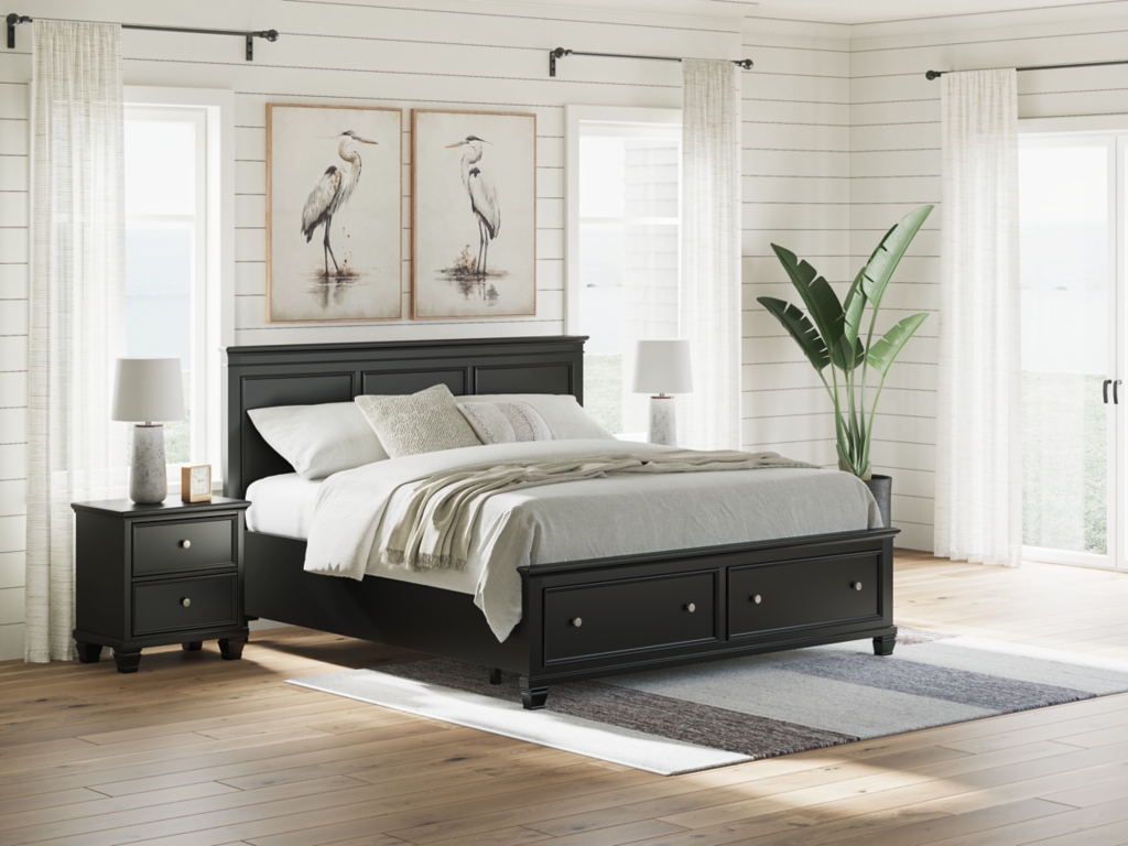 Lanolee King Panel Storage Bed - image 1