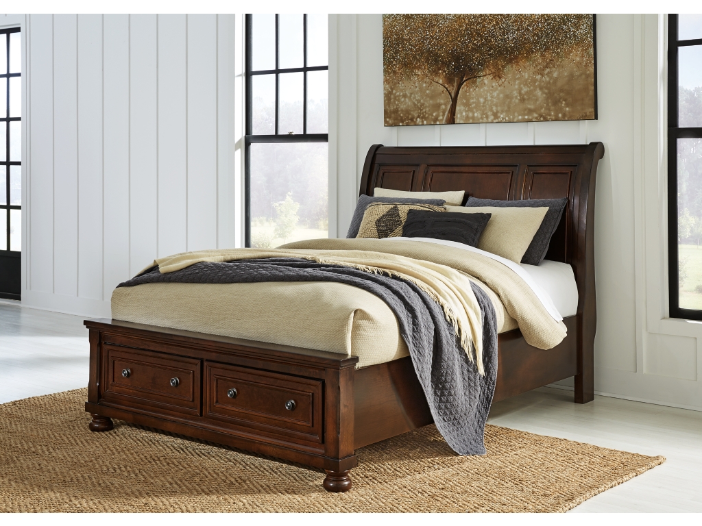 Porter Queen Sleigh Storage Bed, Dresser and Mirror - image 7