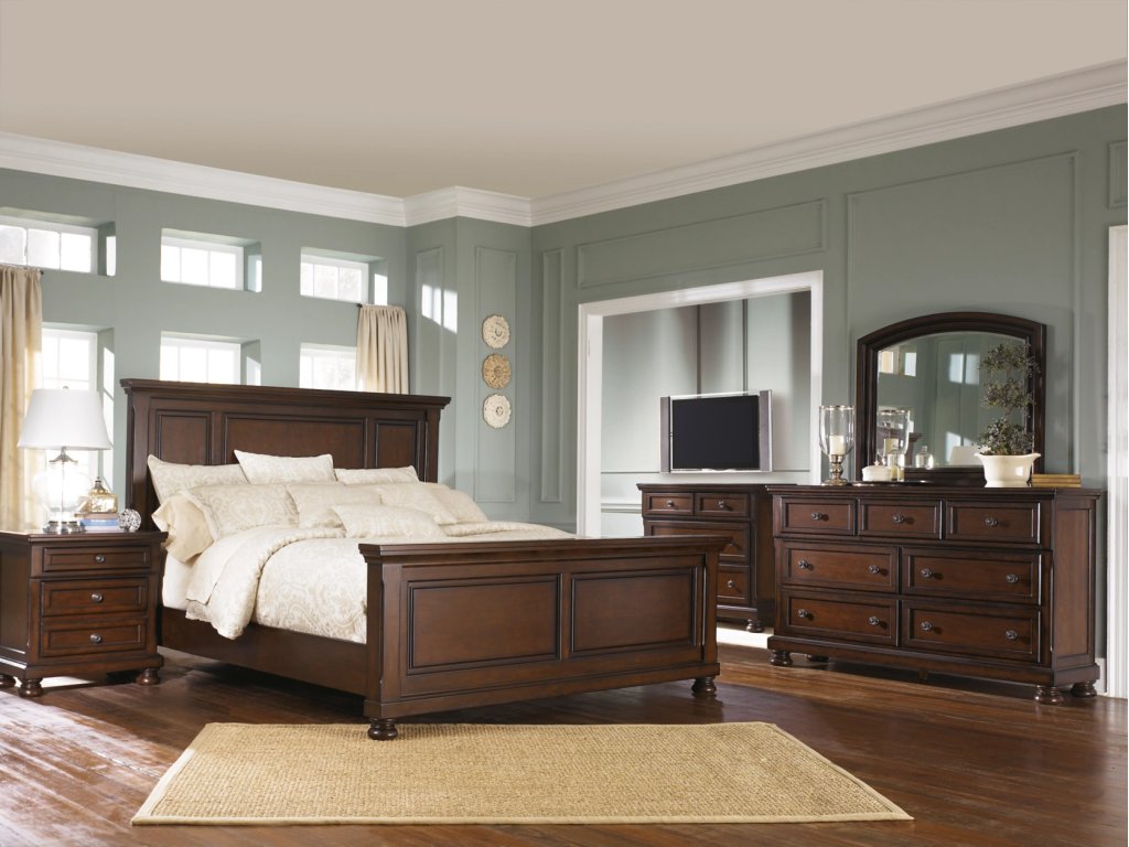 Porter Queen Panel Bed, Dresser and Mirror - image 3