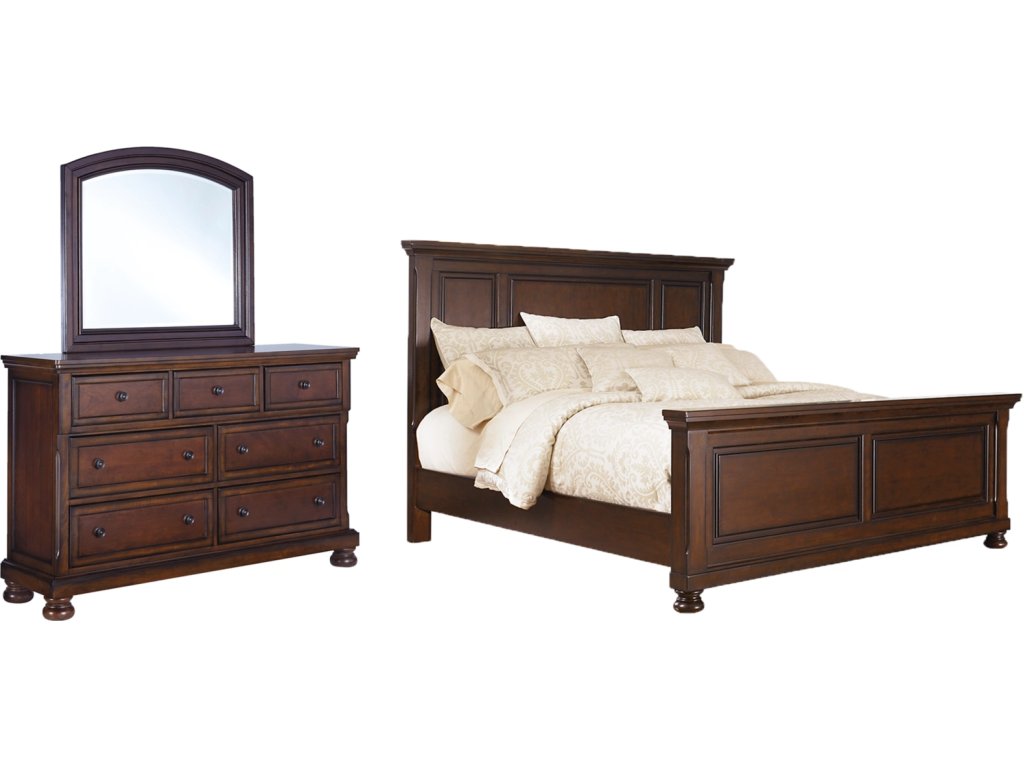Porter California King Panel Bed, Dresser and Mirror - main image