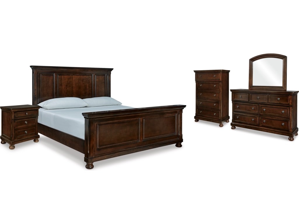 Porter King Panel Bed, Dresser, Mirror, Chest and Nightstand - main image