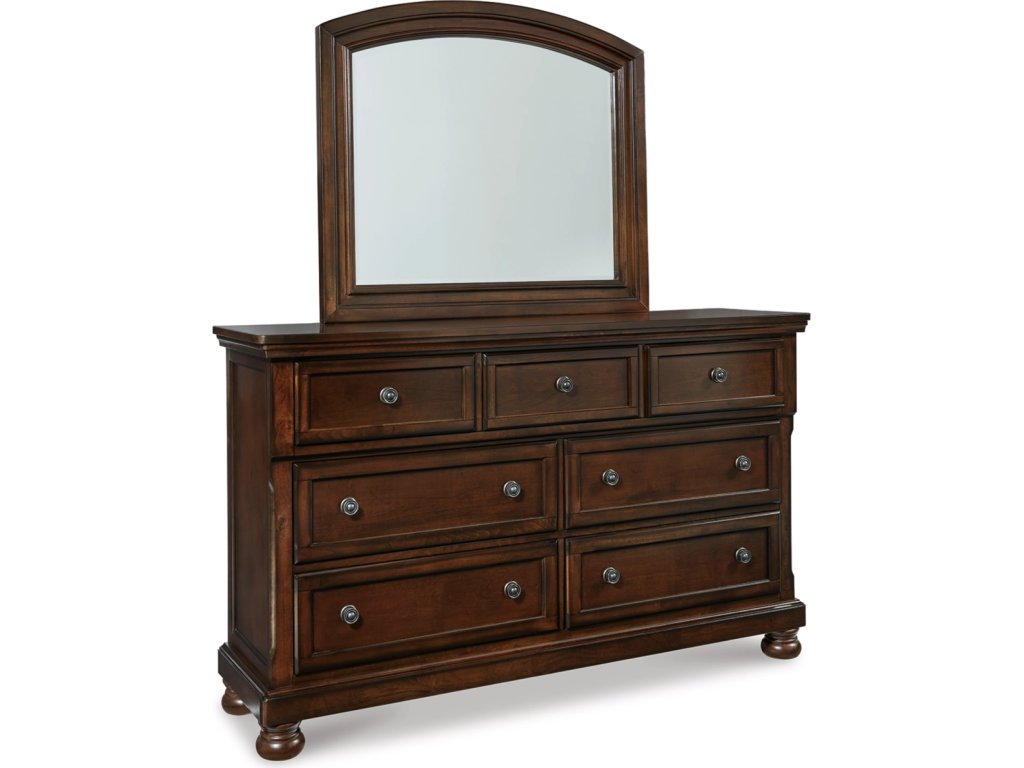 Porter California King Panel Bed, Dresser, Mirror, Chest and 2 Nightstands - image 2