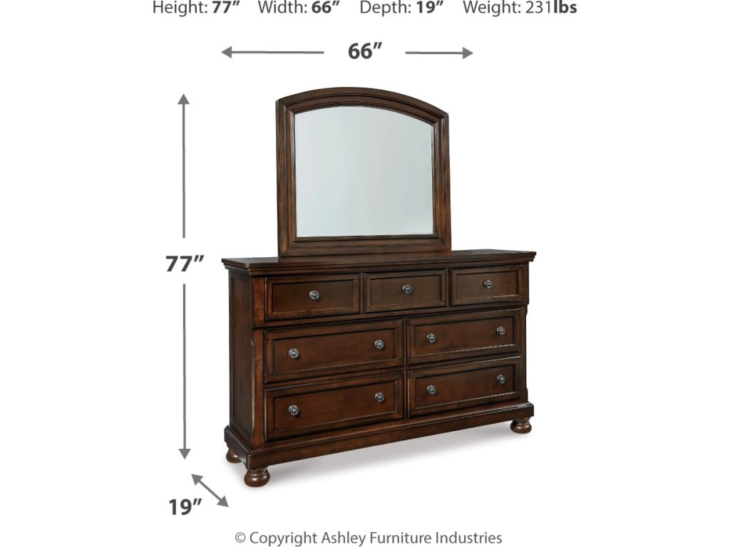Porter King Panel Bed, Dresser, Mirror and Chest - image 3