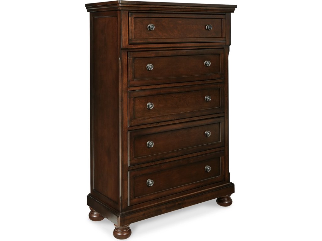 Porter California King Panel Bed, Dresser, Mirror, Chest and 2 Nightstands - image 8