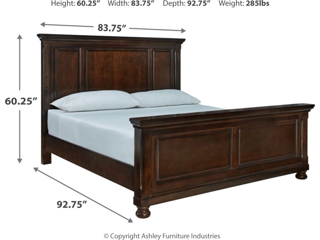Porter California King Panel Bed, Dresser, Mirror, Chest and 2 Nightstands - image 16