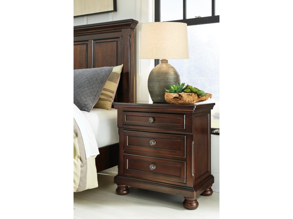 Porter California King Panel Bed, Dresser, Mirror, Chest and 2 Nightstands - image 22