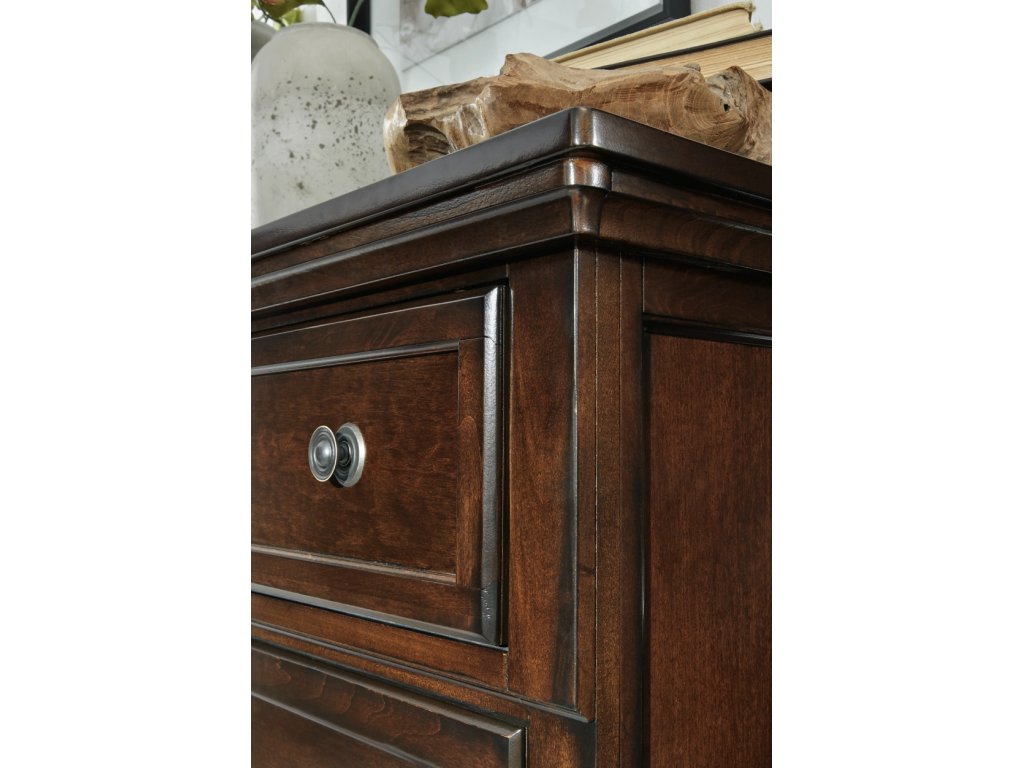 Porter California King Panel Bed, Dresser, Mirror, Chest and 2 Nightstands - image 24