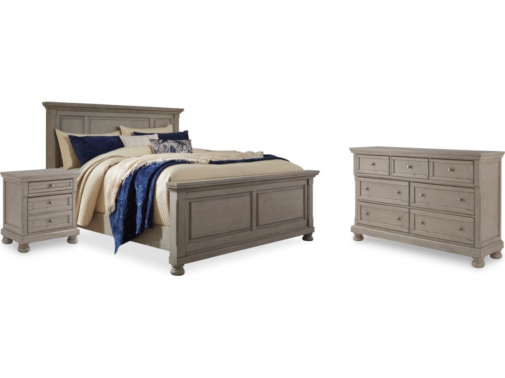 Lettner Queen Panel Bed, Dresser, and Nightstand - main image