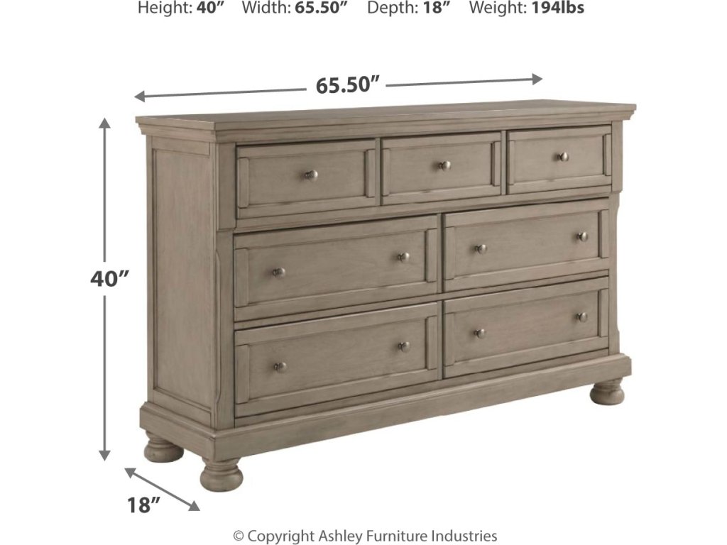 Lettner California King Panel Bed, Dresser, Chest and 2 Nightstands - image 5