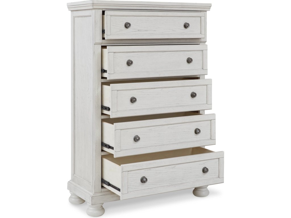 Robbinsdale Queen Panel Storage Bed, Dresser, Mirror and Chest - image 3