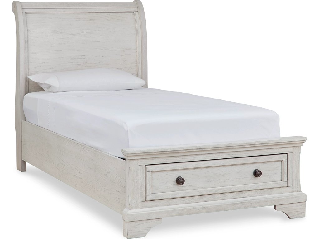 Robbinsdale Twin Sleigh Storage Bed, Dresser and Mirror - image 3