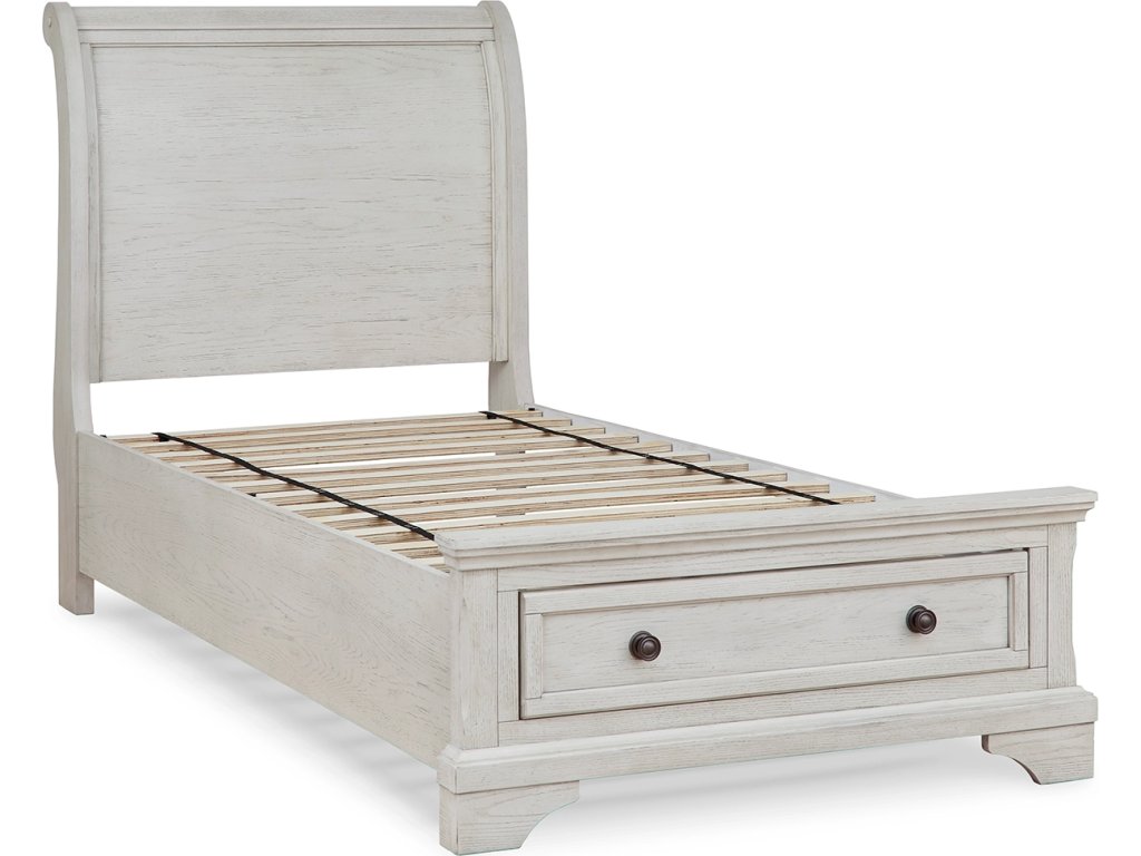 Robbinsdale Twin Sleigh Storage Bed, Dresser and Mirror - image 4