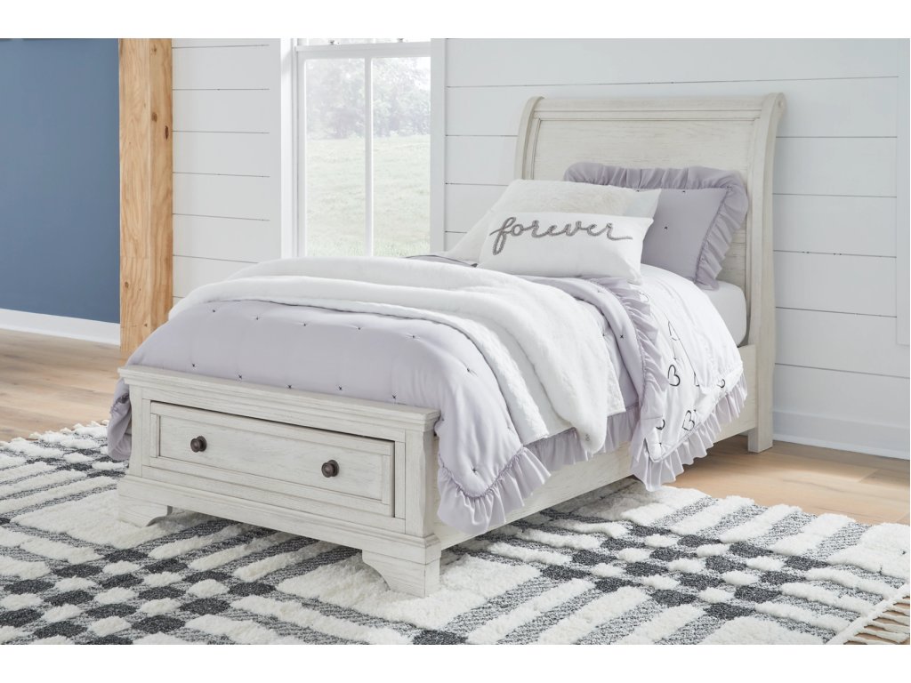 Robbinsdale Twin Sleigh Storage Bed, Dresser and Mirror - image 8