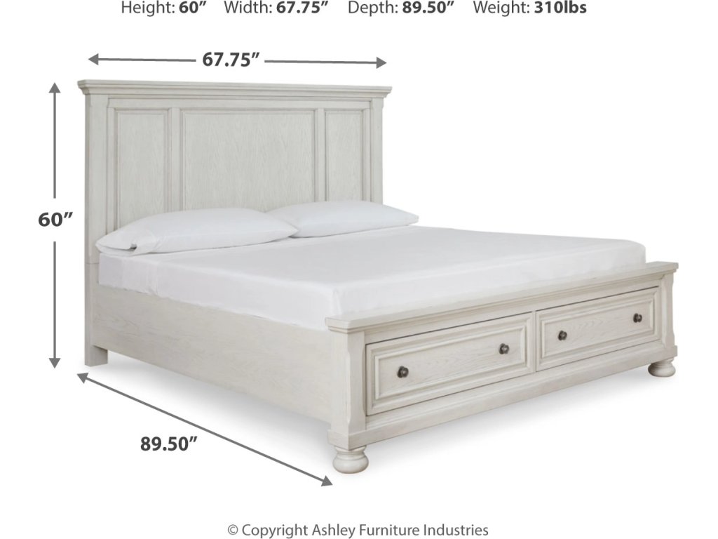 Robbinsdale Queen Panel Storage Bed, Dresser, Mirror and Chest - image 7