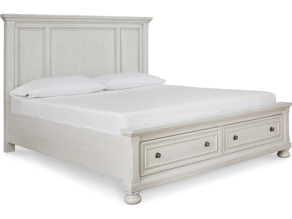 Robbinsdale King Storage Bed and 2 Nightstands - image 1