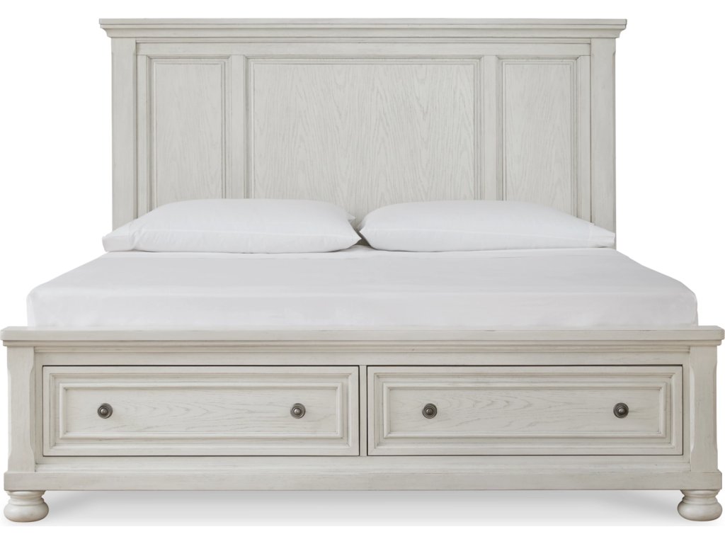 Robbinsdale Queen Storage Bed, Dresser, Mirror and Nightstand - image 3